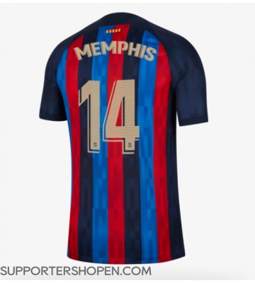 Barcelona Memphis Depay #14 Hemma Matchtröja 2022-23 Kortärmad
